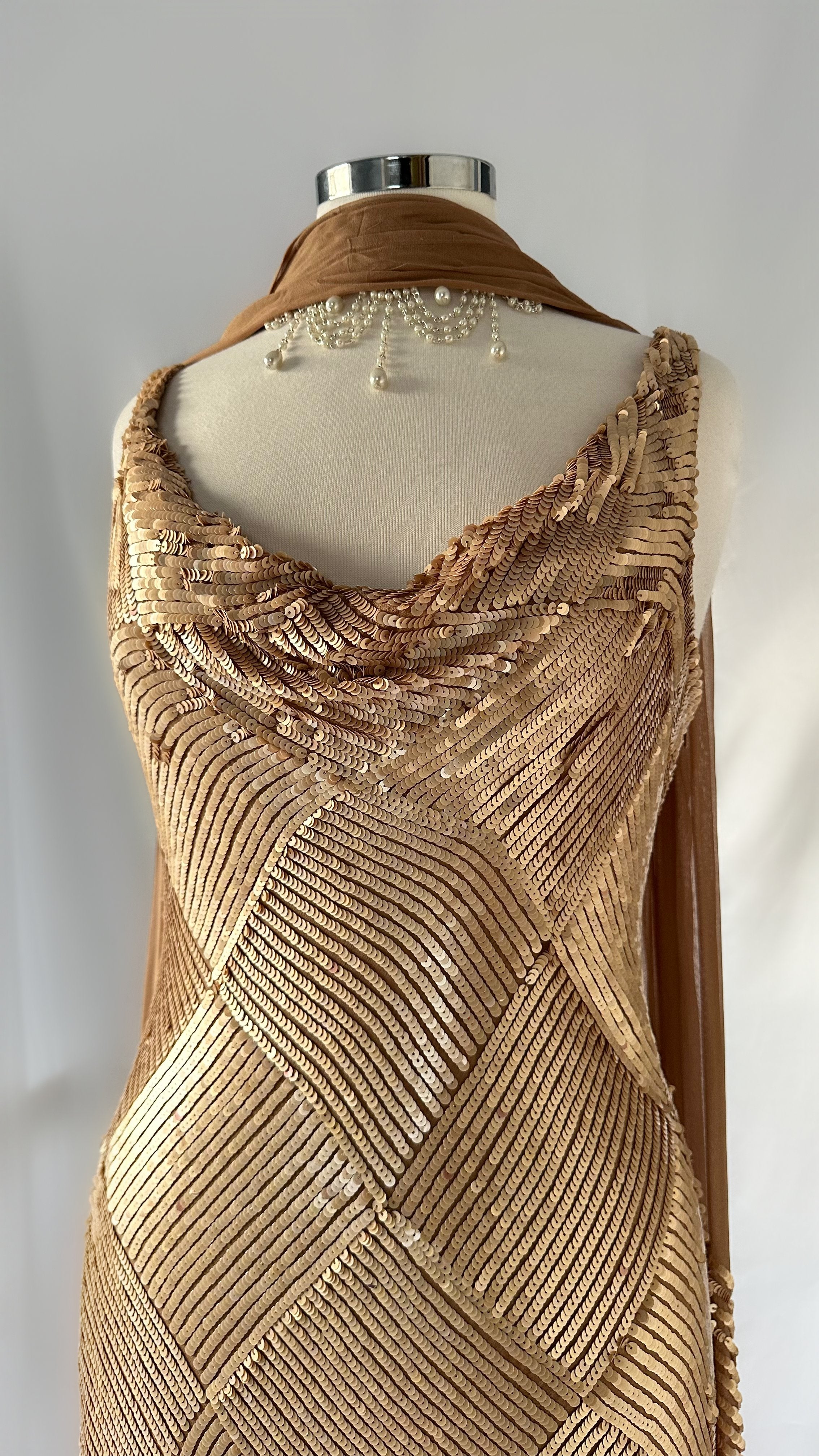 Old gold dress best sale